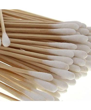 500x Large Cotton Swabs - Kosmetex Wooden Stick with Cotton Head | Perfect for Beauty & Hygiene - International Shipping Available - Buy Online on GoSupps.com