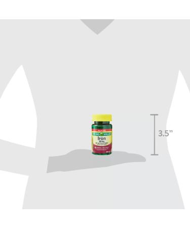 Spring Valley Iron Tablets 65mg 200 Count Value Size (Pack of 2) + Me Gustas Sticker - Buy Online on GoSupps.com