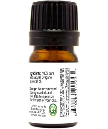 Oregano Essential Oil 1/6 fl oz (5 ml) Glass Bottle 100% Pure Essential Oil - GreenHealth - Buy Online on GoSupps.com
