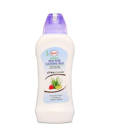 Herbal Deep Pore Ayur Cleansing Milk 100ml Cleaning Milk Lotion for All Skin Types Removes Dirt makes your Skin Feel Fresh - Buy Online on GoSupps.com