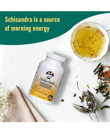TAIGASEA Schisandra Chinese Herbal Extract Supplement for Mental Focus Liver Support and Immunity Boost 100 Vegetarian Capsules - Buy Online on GoSupps.com