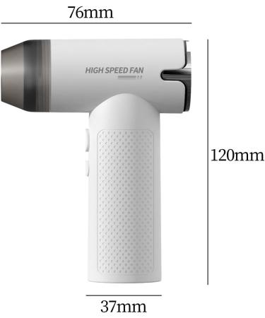 Generic Cordless Hair Dryer Non-Slip Portable Fan Camping Fan Powerful Compact Mini Desk Fan for Men And White - Buy Online on GoSupps.com