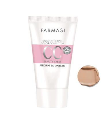 FARMASi CC Color Control Cream  Natural and Flawless Finish  Enriched Formula with Multimineral & Spf 25+  All-Day Hold  All Skin Types  1.7 fl. oz / 50 ml (Medium to Dark)