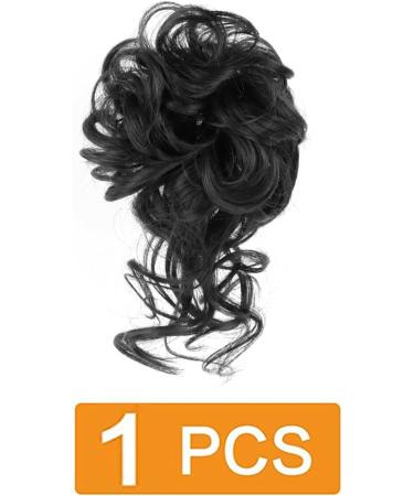 Prinfantasy Curly Wavy Hair Bun Extension Scrunchie - Large Synthetic Donut Updo Piece for Women/Girls - GBFQ001 - Buy Online on GoSupps.com
