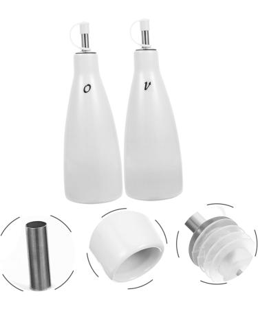 Zerodeko Kitchen Pantry Storage 2pcs Ceramic Oil Vinegar Pot Spice Bottle Pp Simple White Kitchen Storage Pantry - Buy Online on GoSupps.com