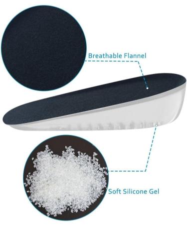 SOUMIT Height Increasing Insoles | Invisible Silicone Gel Cushions for Pain Relief | 2cm Lift for Women | Boost Self-Confidence - Buy Online on GoSupps.com
