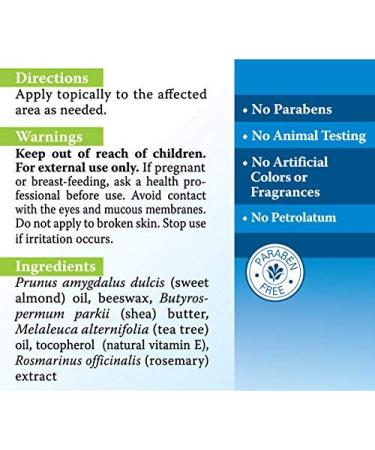 Earth's Care Tea Tree Oil Balm - 2 Pack Moisturizer for Problem Skin with Shea Butter & Vitamin E | 2.5 oz Repair Cream - Buy Online on GoSupps.com