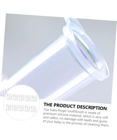 JEWEDECO 10 Sets Finger Brush Finger Cot - Toddler Travel Toys & Teether - Pet Toys & Baby Pacifier - Teeth Cleaning Tool - Buy Online on GoSupps.com