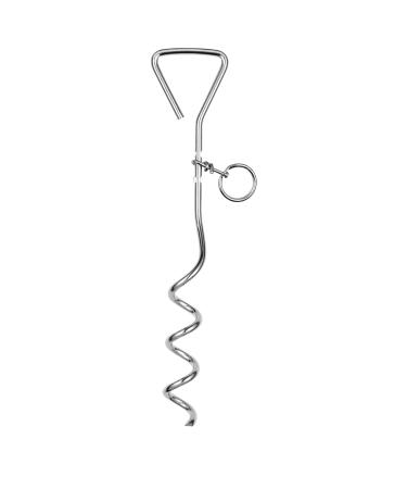 Bunty 16" Dog Tie Out Stake - Spiral Ground Anchor for Dog Lead Hook Leash & Dog Tie Out Cable - Premium Heavy Duty Dog Ground Spike for Outdoor Garden - Dog Camping Essentials & Accessories - Buy Online on GoSupps.com