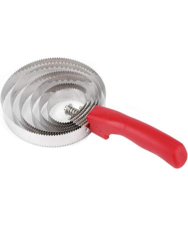 Weikeya Horse Itching Brush Metal Livestock Brush Curry Shedding Comb with Soft Hand Grip for Large Six Stainless Steel Ringed - Buy Online on GoSupps.com