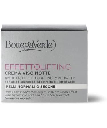  Bottega Verde Bottega Verde Lifting Effect - Anti-aging night face cream immediate lifting effect* - with hyaluronic acid and lotus flower extract (50 ml) - for normal or dry skin - Buy Online on GoSupps.com