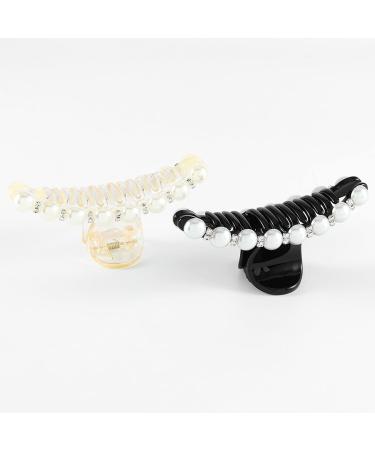 Runmi Pearl & Crystal Hair Clips - Stylish Accessories for Women & Girls (2 Pack) - Buy Online on GoSupps.com