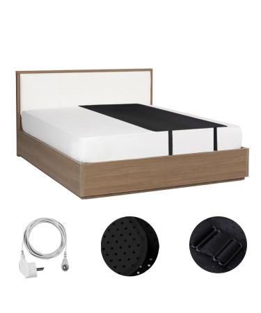 Riqinxin grounding mat set with EU grounding cable breathable grounding bed sheet grounding mat with elastic belt antistatic mat for better sleep 70x180cm