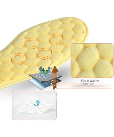 Keep Warm Insoles - Thick Soft & Breathable Winter Shoe Inserts for Men & Women - Perfect for Boots (Size 38 - Buy Online on GoSupps.com