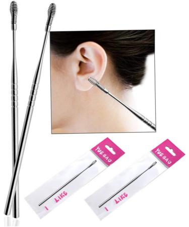 OHPHCALL 5pcs Spring Ear Cleaning Tool Kit - Silver Ear Cleaner Set for Gentle Ear Wax Removal - Buy Online on GoSupps.com