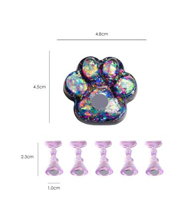 Minkissy Nail Tools - Fluorescent Blue Nail Display Stand & Tip Holder for Nail Art Practice - Buy Online on GoSupps.com