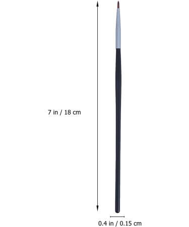 KALLORY 8 Pcs Fine Eyeliner Brush Make up for Face Eyeliner Beauty Brush Eye Brush Lipstick 18X0.4X0.4CMx2pcs Blackx2pcs - Buy Online on GoSupps.com