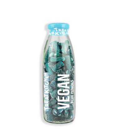 Sugar Coated Blue Pencils Vegan Sweets Bottle GIft 340g