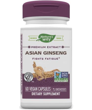 Nature's Way Ginseng, Asian Standardized (Packaging May Vary) , 60 Count (Pack of 1) - Buy Online on GoSupps.com