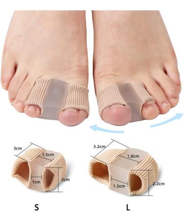Gel Toe Separator Set | Bunion Corrector & Toe Spacers for Overlapping Toe | Toe Cushions for Pressure Relief (L) - Buy Online on GoSupps.com