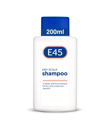 E45 Dermatological Dry Scalp Shampoo 200 ml - E45 Shampoo for Dry Scalp Relief Dry Scalp Shampoo with Pro Vitamin B5 to Hydrate Hair for Clean and Shiny Hair - Anti Dandruff Shampoo Perfume Free