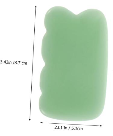 Beaupretty 2pcs Gua Sha Massage Kit - Jade Eye Scraping Boards for Healthy Skin | Facial Massage Tools (8.7x5.1cm - Buy Online on GoSupps.com
