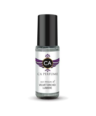 CA Perfume Impression of Velvet Orchid Lumiere for Women Perfume Oil Amber Floral Scent Long Lasting Perfumes for Women Travel Size Mini Perfume Sample TSA Ready Body Oil Roll-on 0.14 Fl Oz 4ml