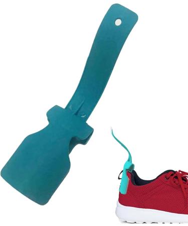 Virtcooy Shoe Lifting Aid | Unisex Sock Slider - Shoe Horn Shoe Wearing Aid Tool with Travel Handle Easy to Put On and Take Off Blue - Buy Online on GoSupps.com