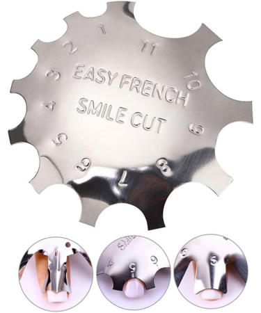 Nail Manicure Edge Trimmer Nail Art Trimmer Template French Manicure Accessories Kit Silver Nail Art Manicure - Buy Online on GoSupps.com