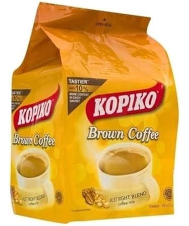 Kopiko Brown Coffee Mix Malaisie Café instantané 275 g (10 sachets) Halal