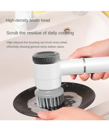 Tovmekdjn Electric Scrubber Electric Cleaning Brush Cordless Power Scrubber Wih 5 Replace Brush Heads for Bathroom Kitchens Easy to Use - Buy Online on GoSupps.com