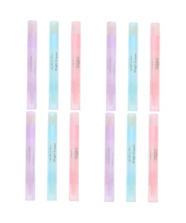 FRCOLOR 12 Pieces Nail Polish Remover Pen Manicure Correction Pens Refillable Nail Polish Remover Pens Manicure Tools Nail Edge Pens PP Cleaning Brush Refill Miss