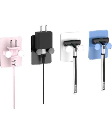 Self-Adhesive Razor Holder - Punch-Free Wall-Mounted Rack for Cosmetics & Bathroom Storage - White - Buy Online on GoSupps.com