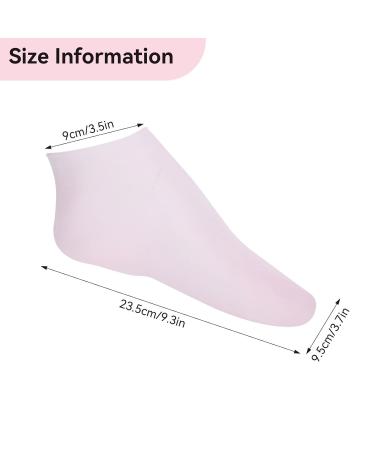 Buy 2 Pairs of Slip-Resistant Silicone Gel Socks - Moisturizing & Breathable Pedicure Socks for Men & Women (Sizes L & S) - Buy Online on GoSupps.com