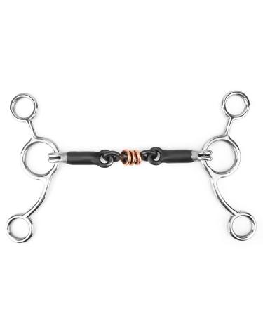 Bridal bits for horses horse bite horse bite made of stainless steel scooter loose mouth bridle bit copper winding stiff teeth copper wire wrapped mouth horse chewing