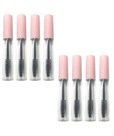FOMIYES 8pcs Mascara Tube Makeup Holder Empty Eyeliner Tubes Fluid 8.5X1.3X1.3CM Pink