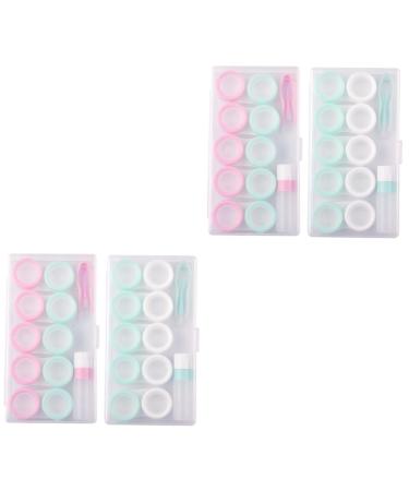 Healvian 4 sentences Storage box for colored contact lenses contact lens container contact lenses case contact case Mass portable contact case macaron storage box container travel