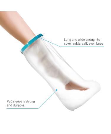 104cm Waterproof Shower Protection Leg & Foot Wrap | Plaster Protection for Injuries - Buy Online on GoSupps.com