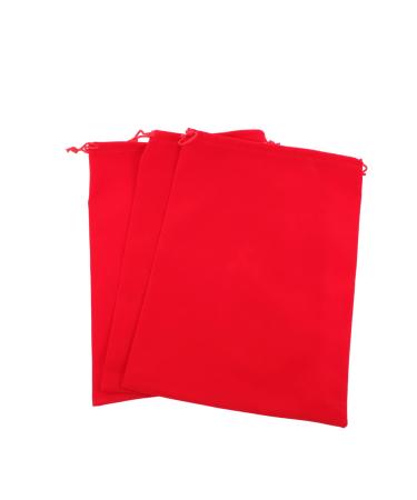 BIUDECO 3pcs Hair Dryer Storage Bag Travel Storage Bag Blow Dryer for Curly Hair Flannel Red