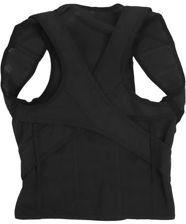 Hunchback Corrector for Teenagers - Breathable & Soft Black Back Support (XL) | Ideal for Home Use - Buy Online on GoSupps.com