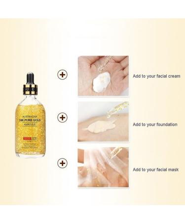 24K Pure Gold Ampoule - Hydrating Lifting & Moisturizing Facial Essence (100ml) | Australian Skincare - Buy Online on GoSupps.com