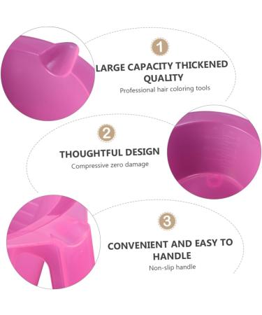9-Piece Hair Color Mixing Bowls Set - Soft Plastic Dyeing & Bleaching Cups for Salon & Home Use (Pink 16x14cm) - Buy Online on GoSupps.com