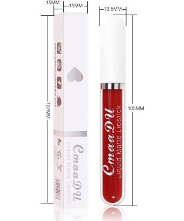 Baorder 8 Pcs Matte Liquid Lipstick Set Waterproof Long Lasting Antistick Cup Nude Lip Gloss for Women 24 Hour Highly Pigmented Lip Gloss Set - Buy Online on GoSupps.com