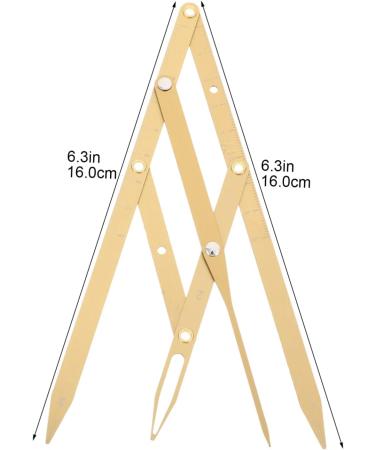 KALLORY 2 Pcs Second Generation Brow Shaping Kit Eyebrow Marker Ruler Eyebrow Drawing Tool Metal 25x5x0.6cmx2pcs Goldenx2pcs - Buy Online on GoSupps.com