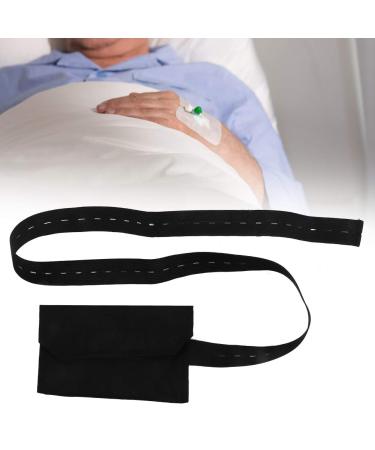 Peritoneaial ISTICATION Catheter Catheter Tiller Belt Adjustable button Peritonal Beastonials' Catheter Belt Peritoneal Hose Protection for House Protection (Black)