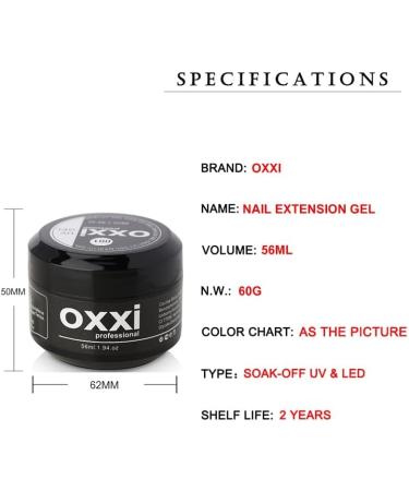 Gel for Nail Extension Manicure Poly Nail Gellac 56ml Builder uv led Gel Polish Semi-Permanent Nude Natural Acryl Varnish - (Color: Gel for extension-02) - Buy Online on GoSupps.com