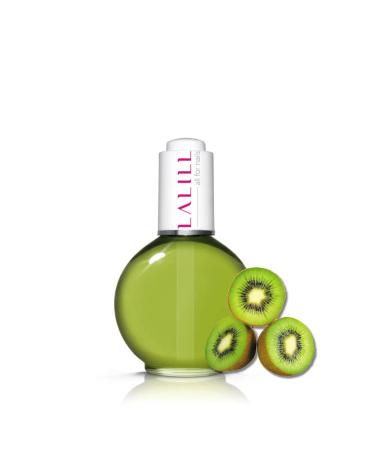 Lalill Nail Cuticle Oil 75ml - vegan kiwi nail care oil - nail oil care for nails nail skin - spa manicure nave design hands - vegan - with pipette