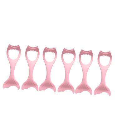 Beavorty 6 Pcs Mascara Brush Silicone Molds Eyeliner Guide Women Silicone Eyeliner Girl Face Lipstick