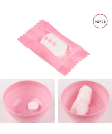 100Pcs Disposable Non-Woven Compressed Towels | Travel & Beauty Essentials | Eco-Friendly Towelettes for Home & Sports - Buy Online on GoSupps.com