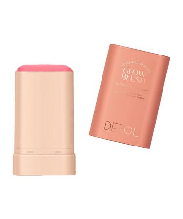 JAYIOLA Makeup Blush Stick Face Blush Weightless Solid Moisturizing Stick Cream Blush Stick for Women Ladies Daily All Skin Fleur